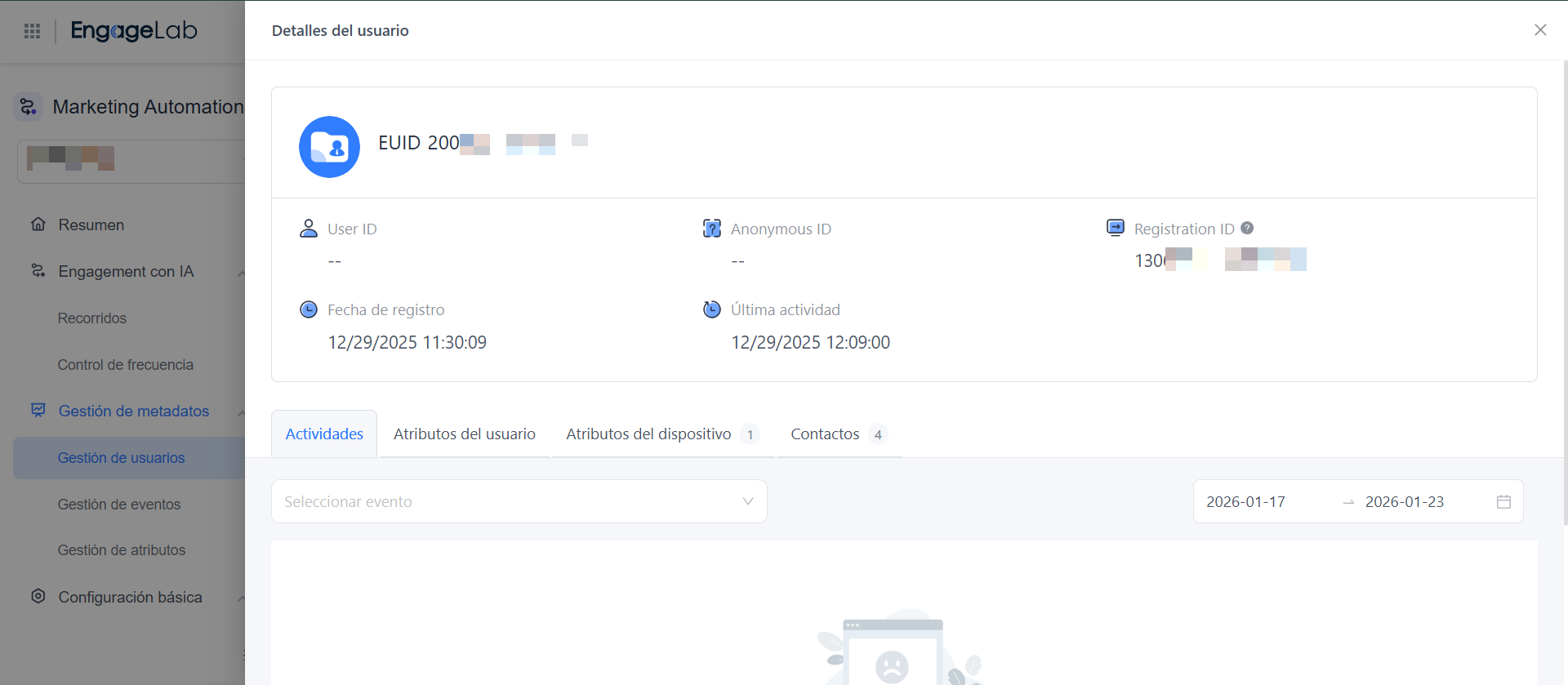 Validar si los identificadores de usuario están configurados correctamente
