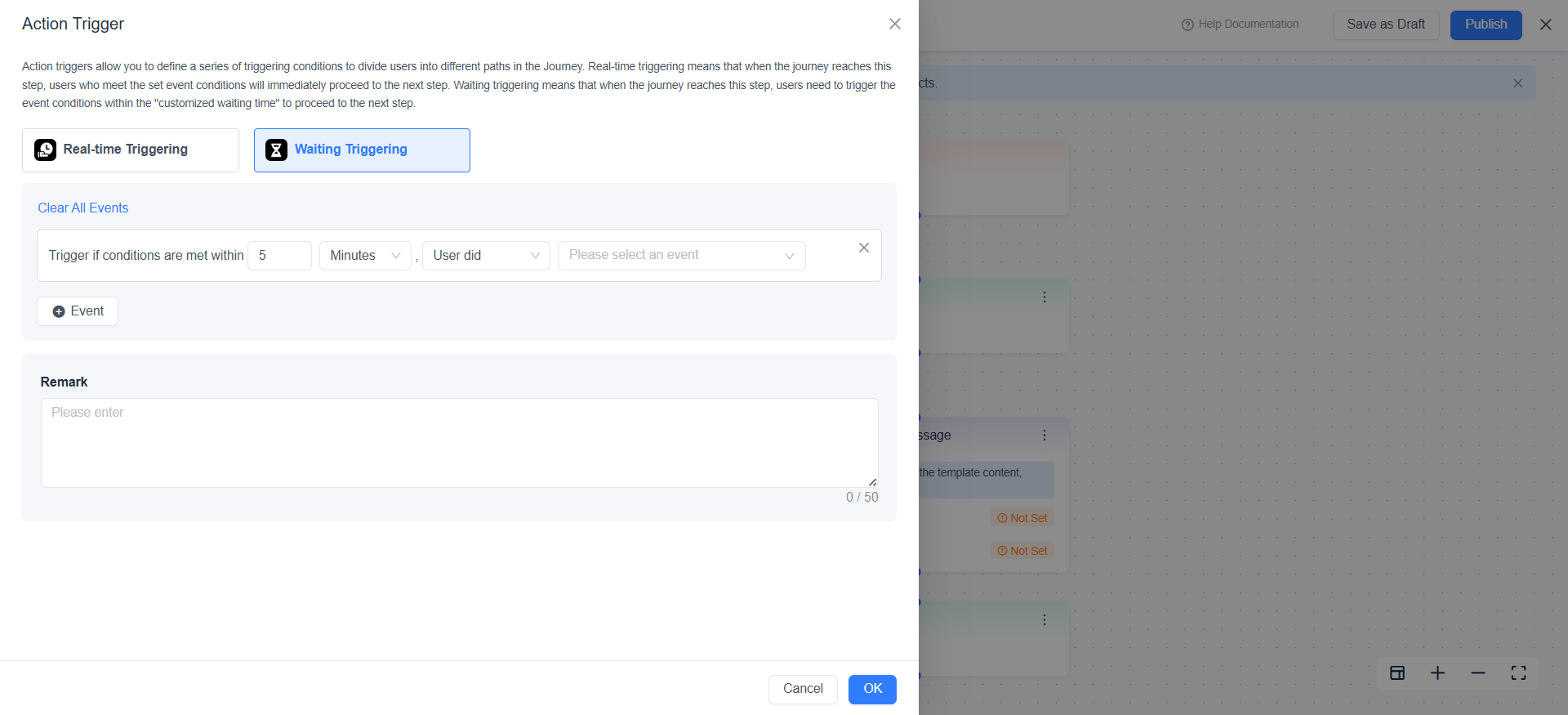 use-action-trigger-for-path-segmentation-based-on-user-actions