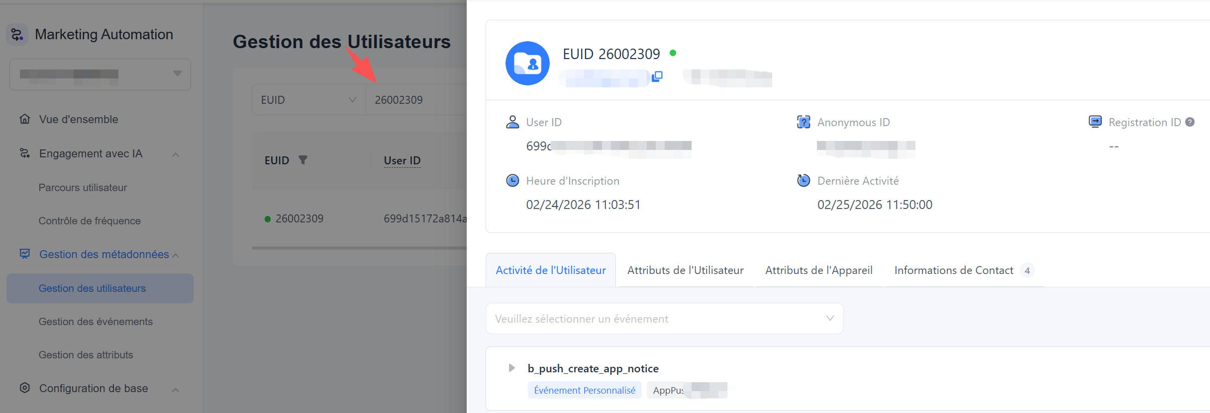 Vérifier les Identifiants Utilisateur