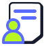 Icon Solid Transparent Colored Explore Customer