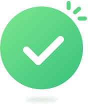 Icon Solid Transparent Green Success With Point