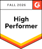 G2 High Performer, Fall 2026